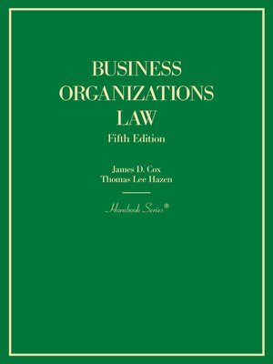 cover image of Business Organizations Law